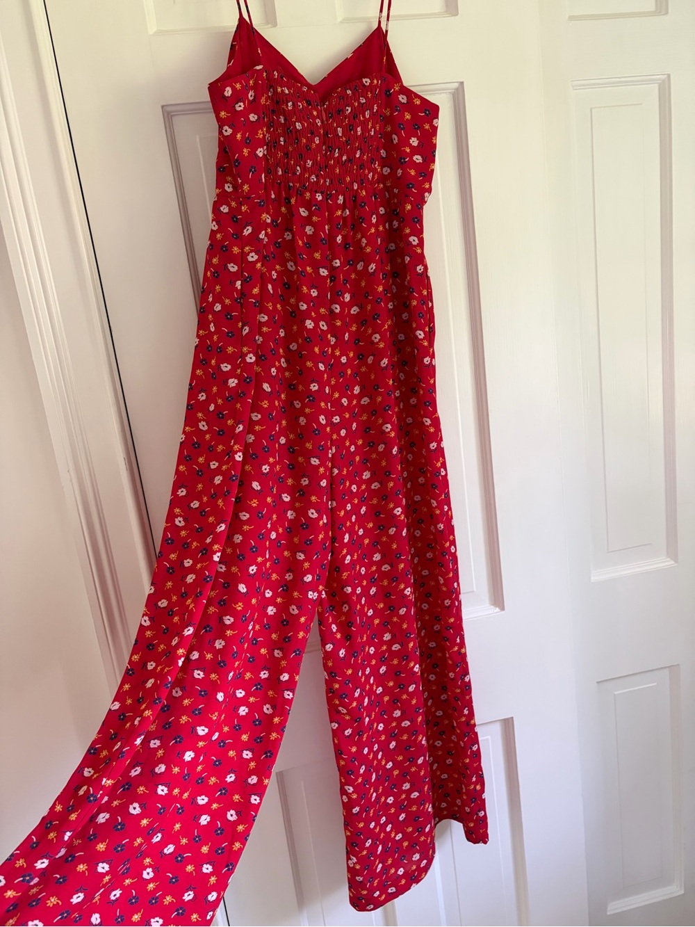 Madewell Ruched Wide-Leg Jumpsuit in Prairie Posies - Picture 11 of 15